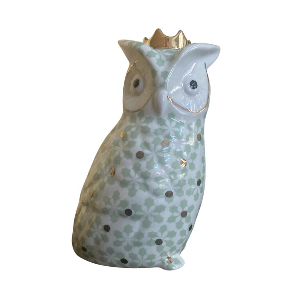 Anthropologie Winterland Ceramic Bud Vase Owl NWT 🦉